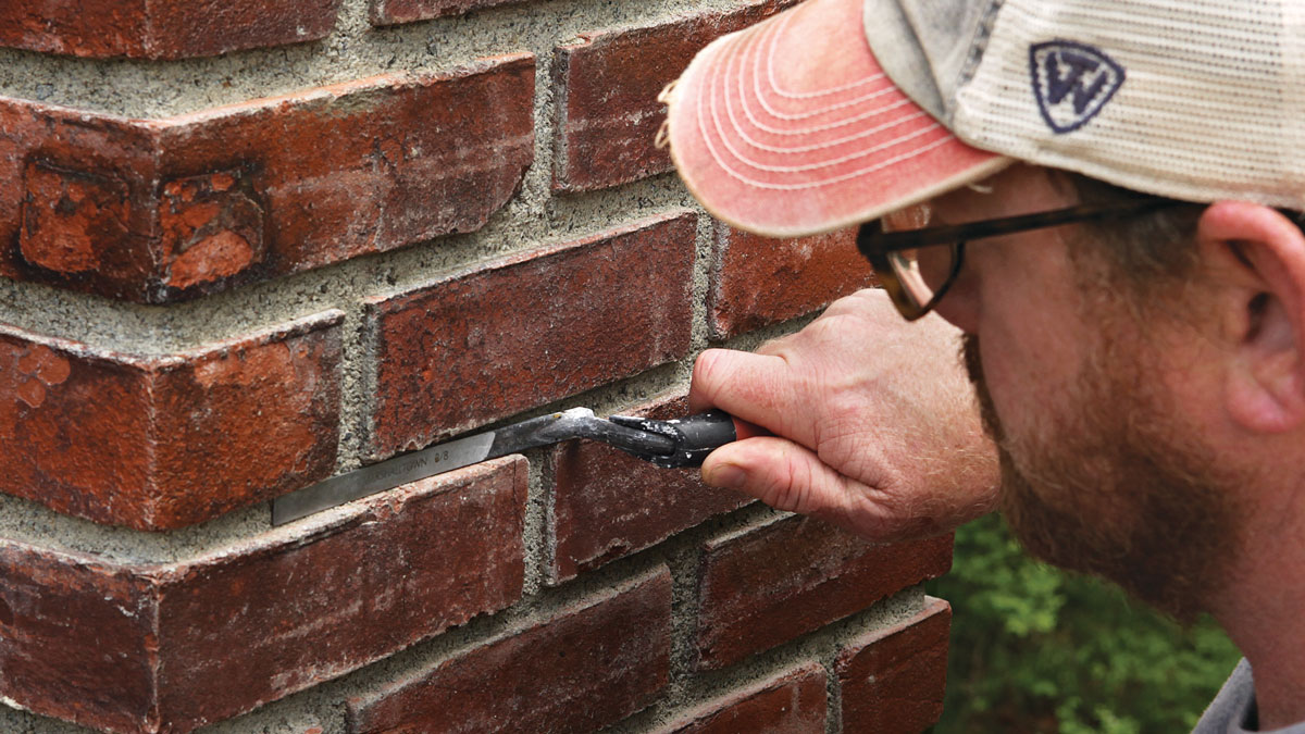 contractor repointing chimney bricks pro home chimney brick repair east hampton ny