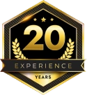 20 Years of Experience Badge