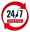 24/7 Service Badge